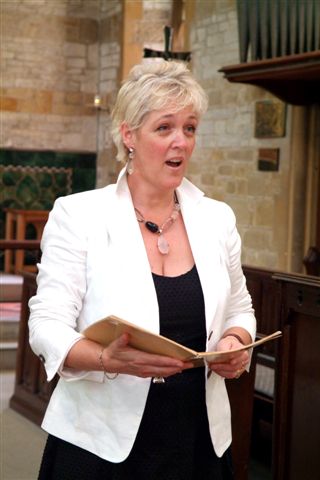 Singing at a wedding